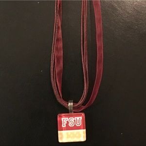 🤩 Bashful Bliss FSU tile necklace